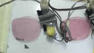 Pink dye liquid crystal display screen
